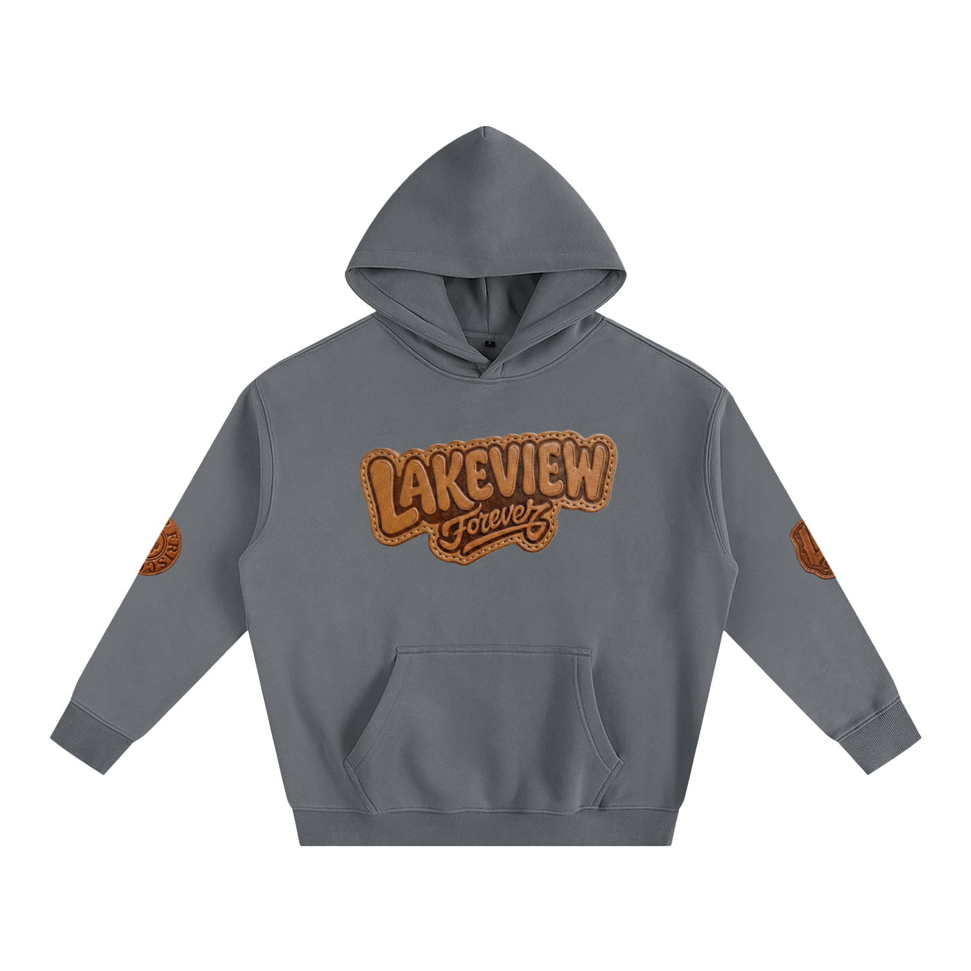 L.V. Oversize Fleeced Hoodie