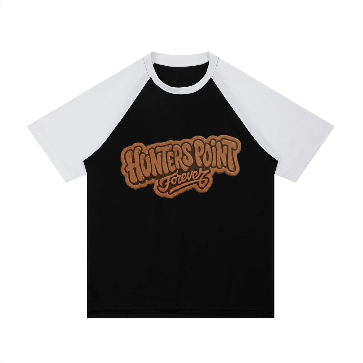 H.P. Contrast Raglan Sleeve Mesh T-Shirt