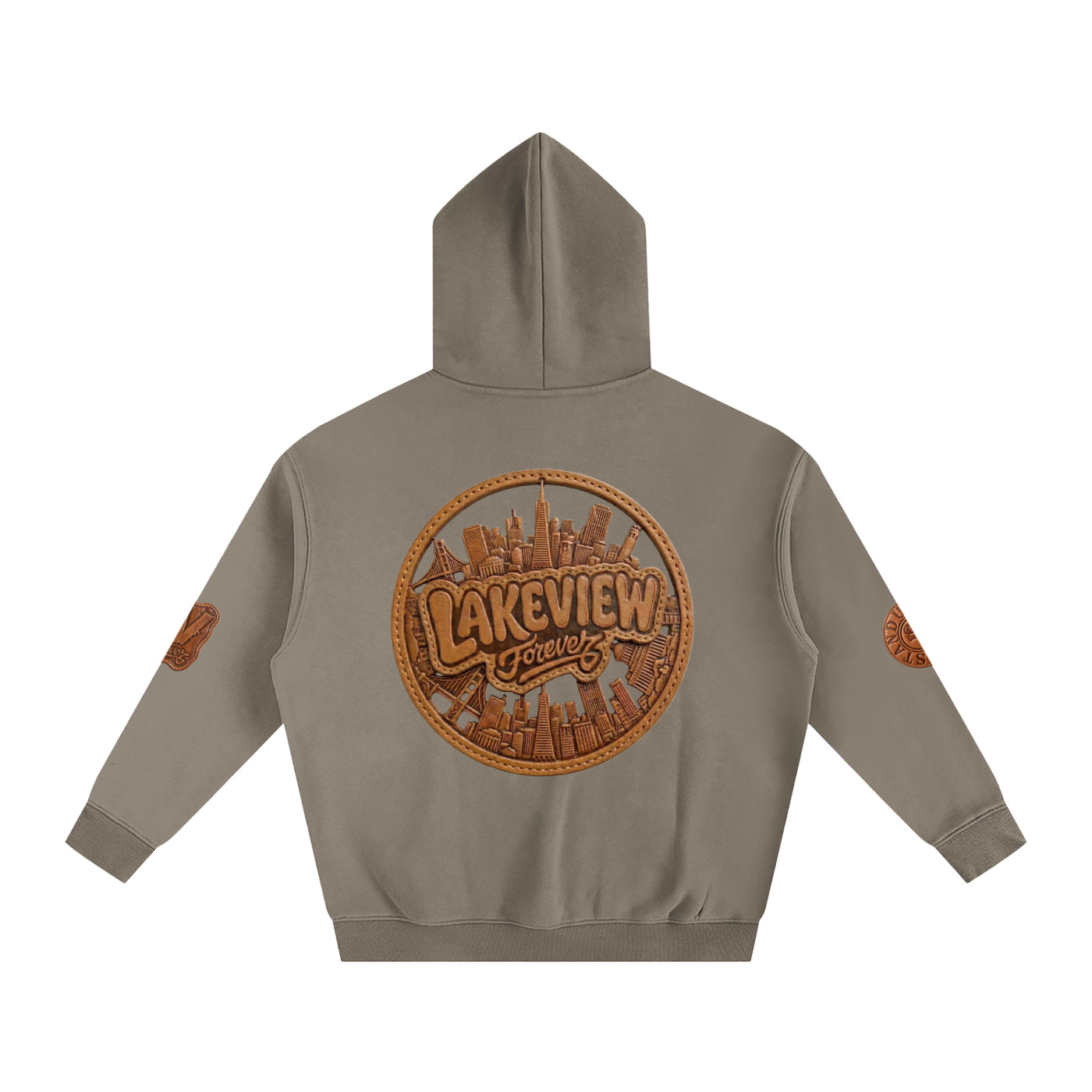 L.V. Oversize Fleeced Hoodie