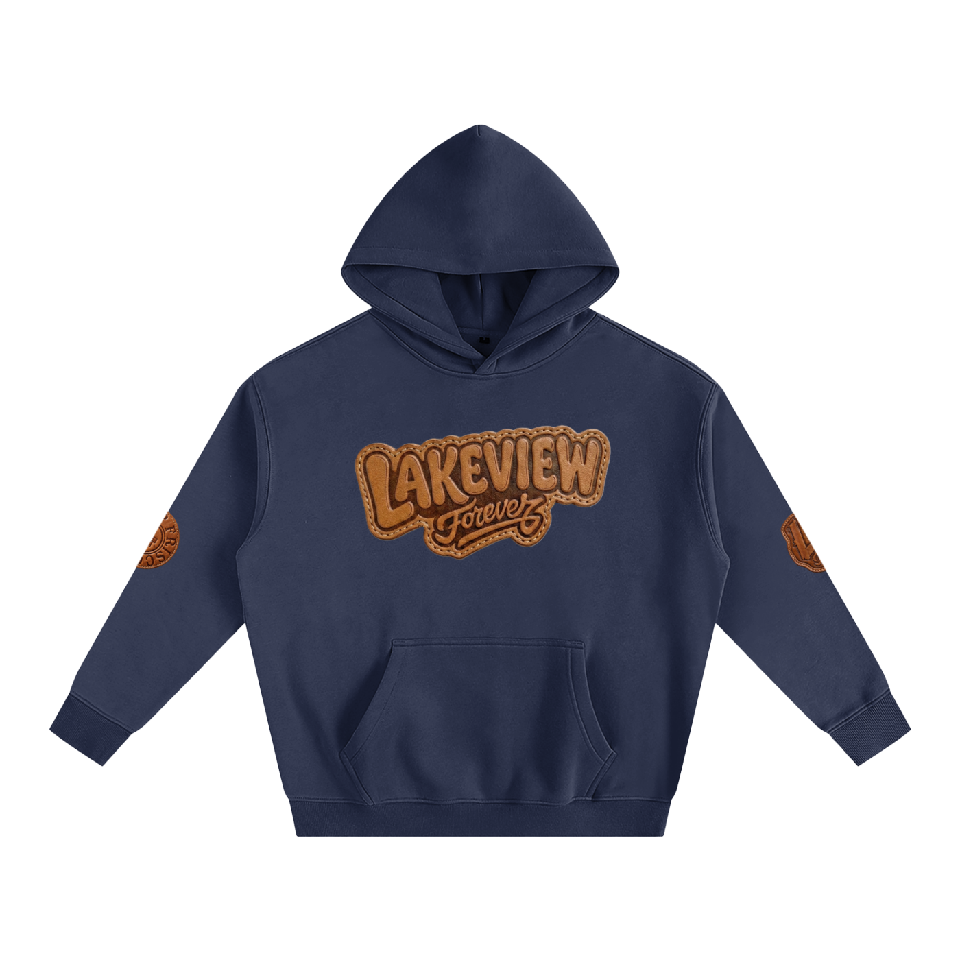 L.V. Oversize Fleeced Hoodie