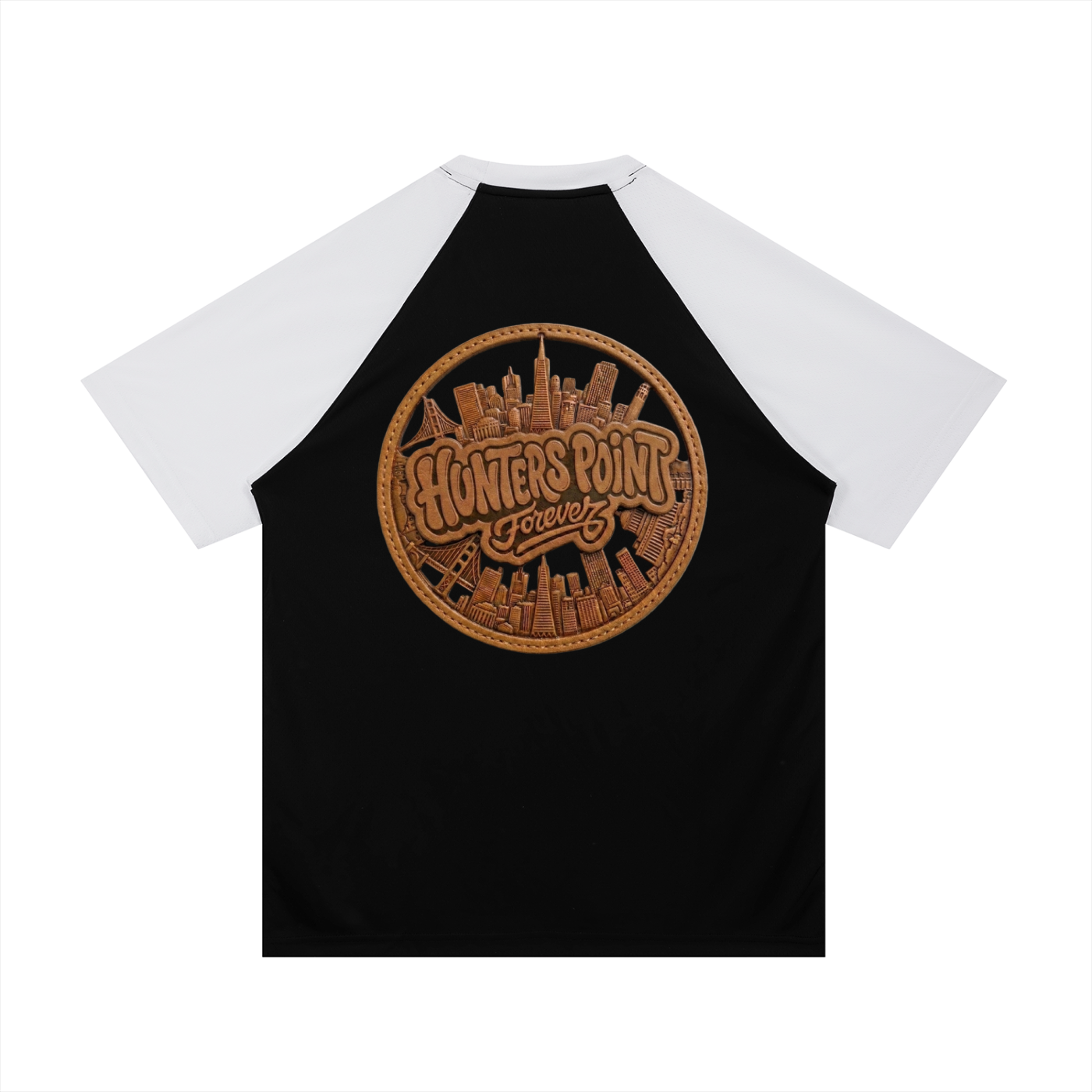 H.P. Contrast Raglan Sleeve Mesh T-Shirt