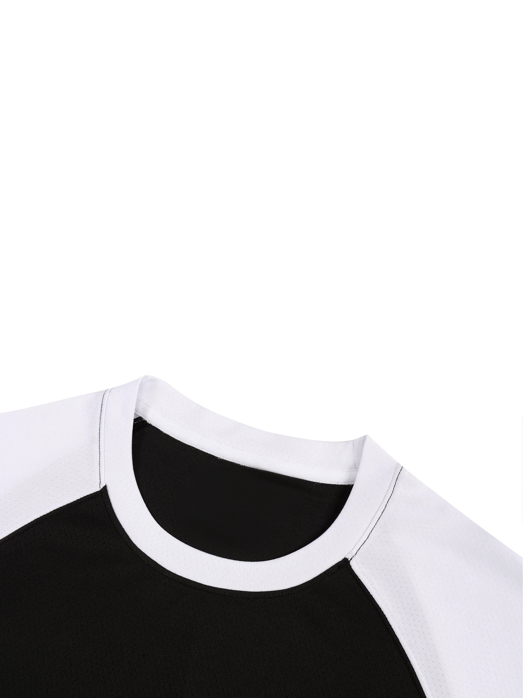 H.P. Contrast Raglan Sleeve Mesh T-Shirt